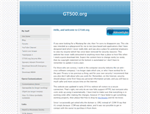 Tablet Screenshot of gt500.org